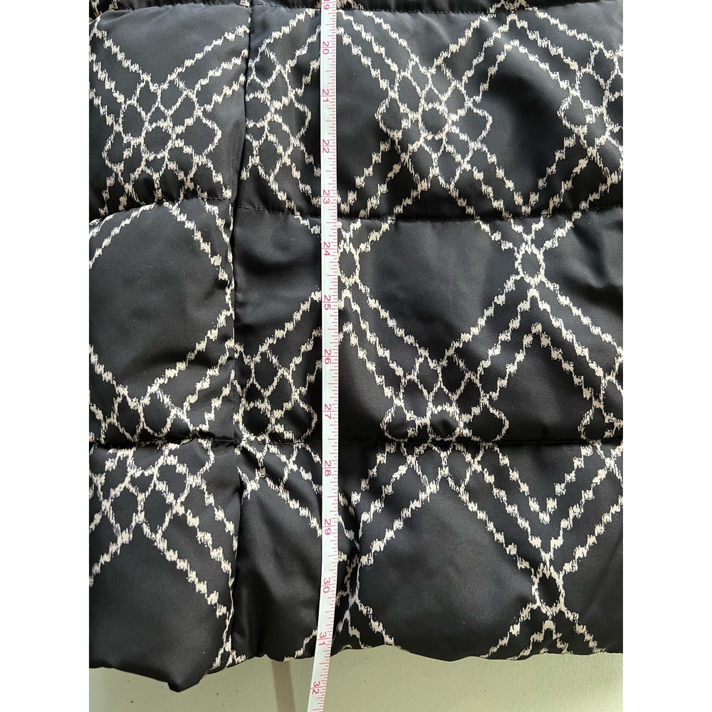 Dennis Basso Reversible Print to Solid Water Resistant Jacket NWOT BLK/ST SIZE L - Picture 7 of 7